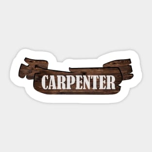 Carpenter carpenter carpenters craftsman saws Sticker